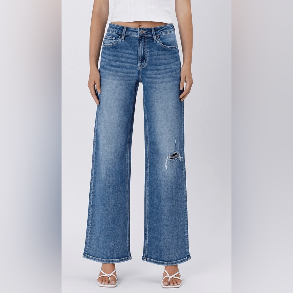 Lovervet High Rise Baggy Wide Leg Jeans - Picture 4 of 5